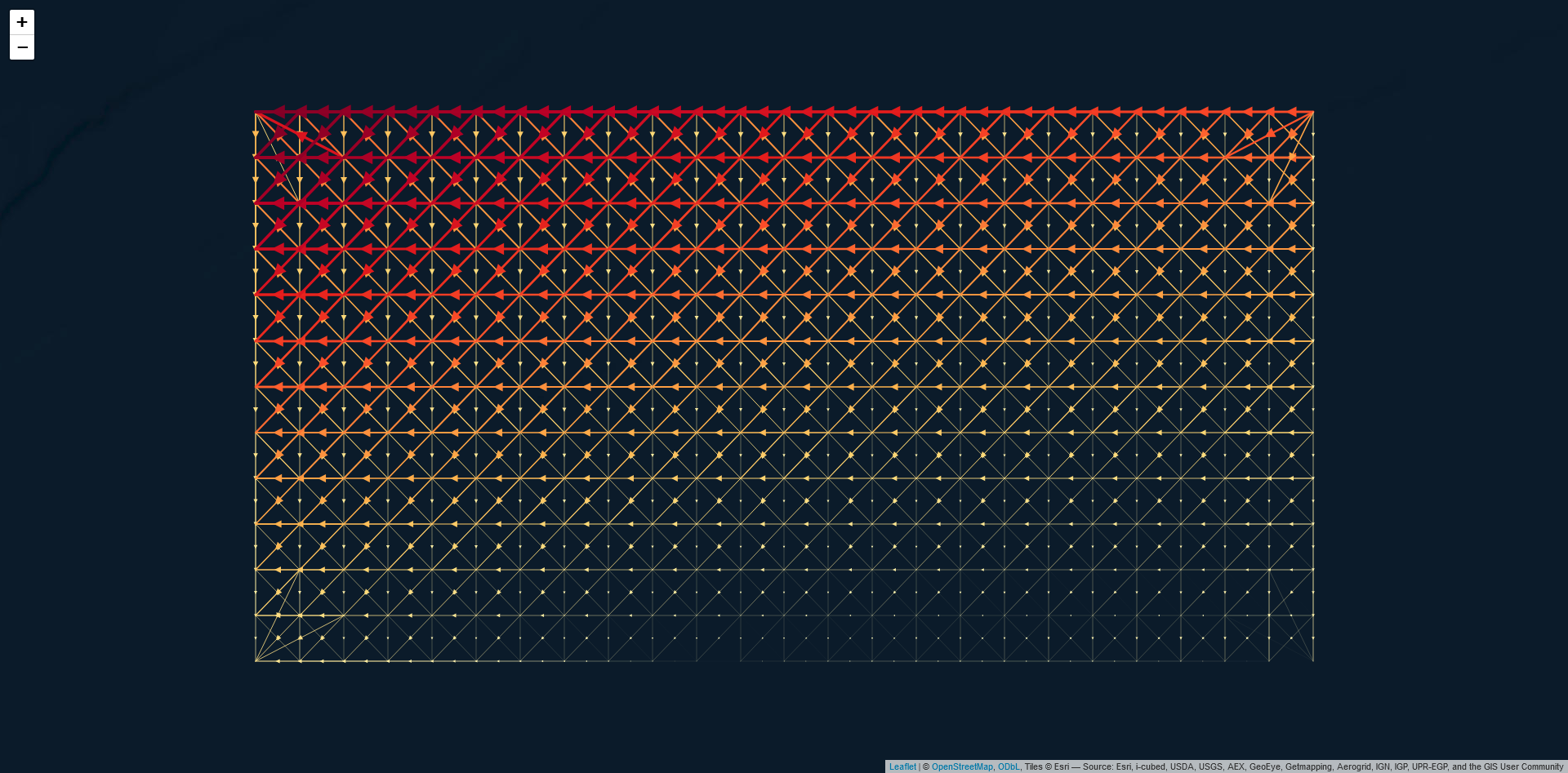 Figure 2: Flow leaflet map