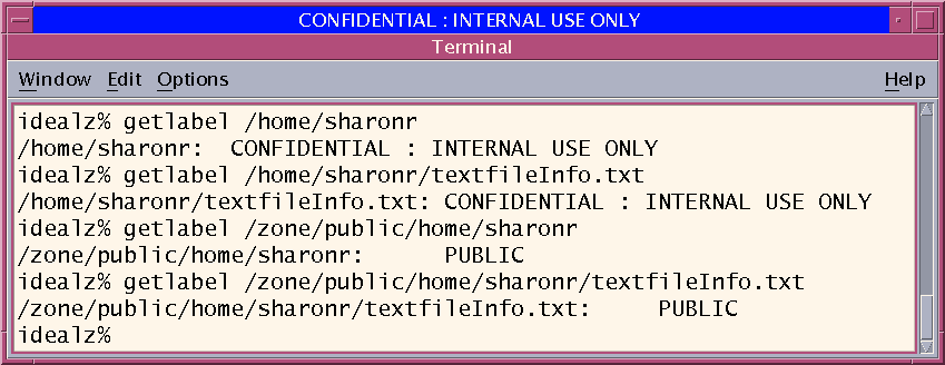 Illustration shows that the contents of the Public zone is visible from the Internal Use Only zone.